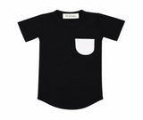 kids bamboo pocket tee