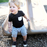 kids bamboo pocket tee
