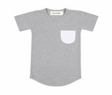 kids bamboo pocket tee