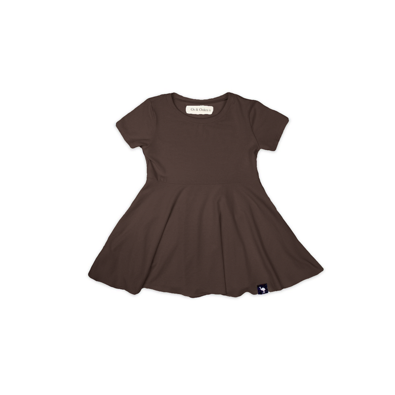 kids bamboo tee dress - os & oakes