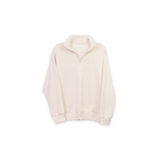 bamboo fleece half-zip (embroidered) - os & oakes