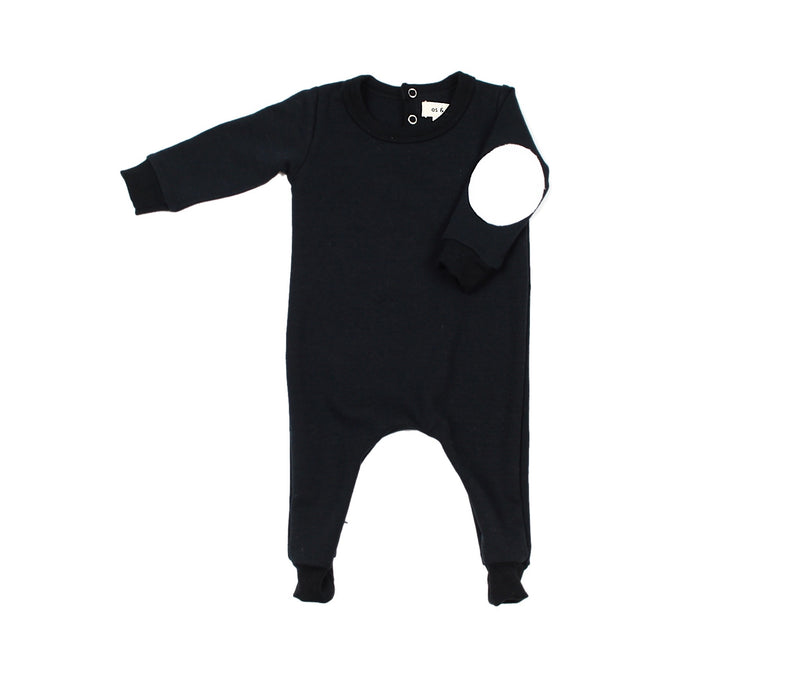 baby bamboo french terry romper - os & oakes