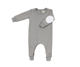 baby bamboo french terry romper - os & oakes