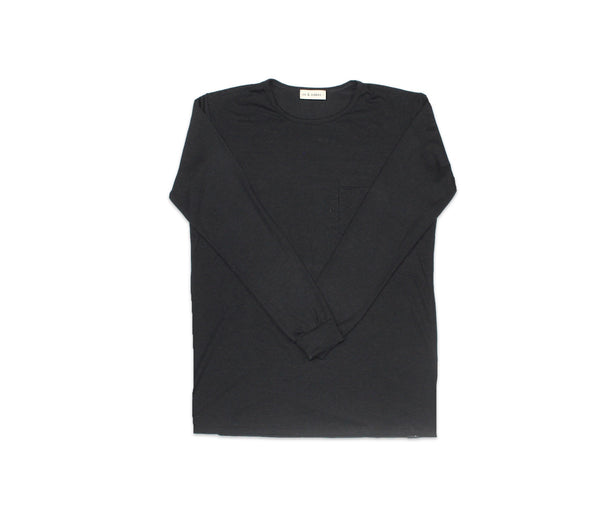 NEW adult bamboo cuffed pocket long sleeve - OS & OAKES.