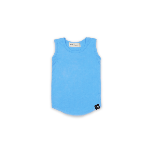kids cotton bamboo tank - os & oakes