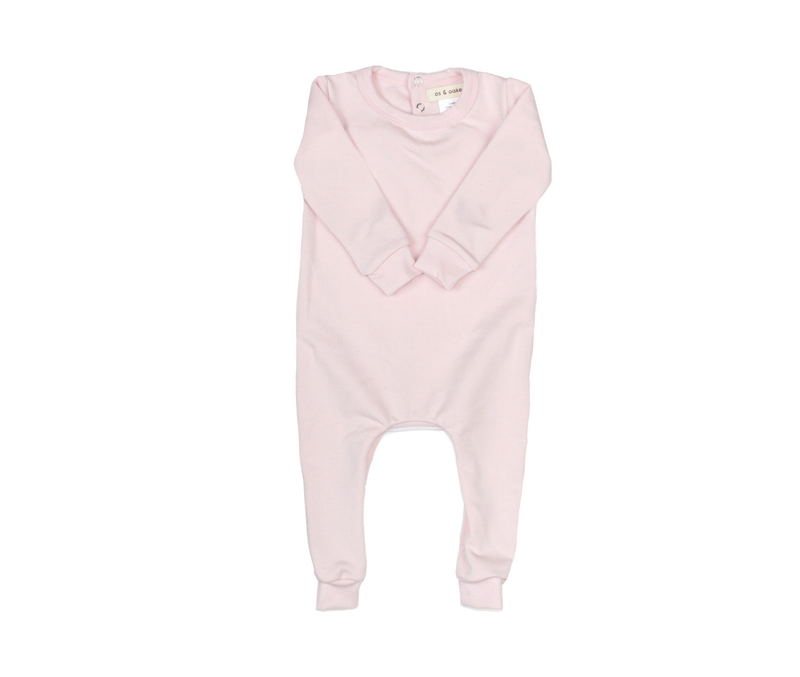 baby bamboo texture jersey romper - os & oakes