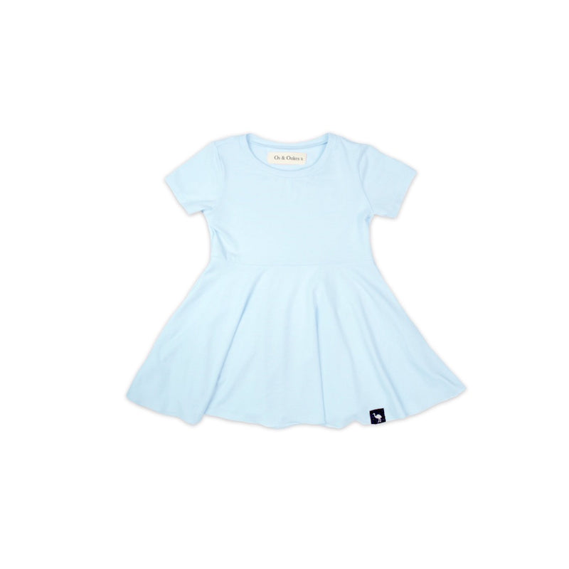 SS kids bamboo tee dress - os & oakes