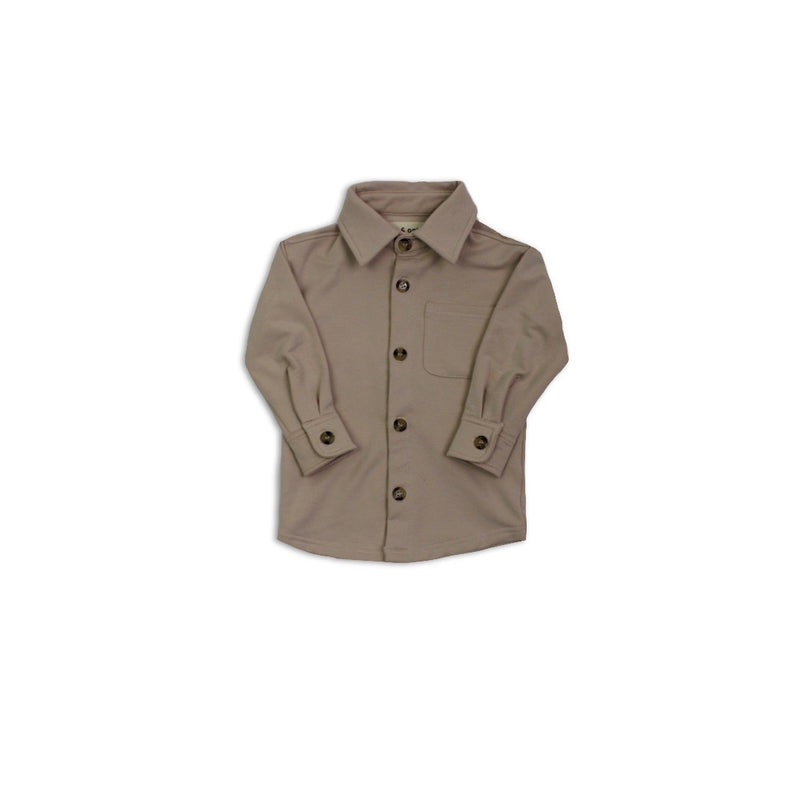 Kids Unisex Bamboo Fleece Shacket - os & oakes